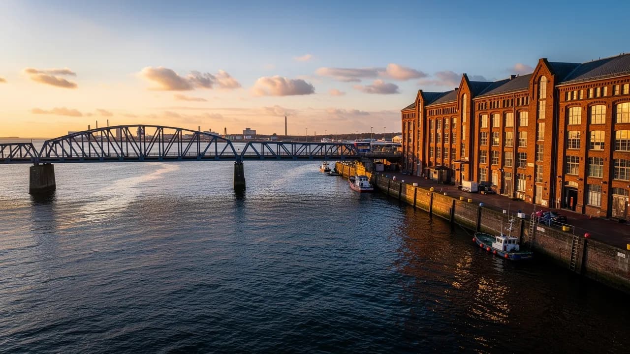Fakten zu Nordseehelden: Hafen von Wilhelmshaven am Jadebusen, Sitz der Webdesign-Agentur